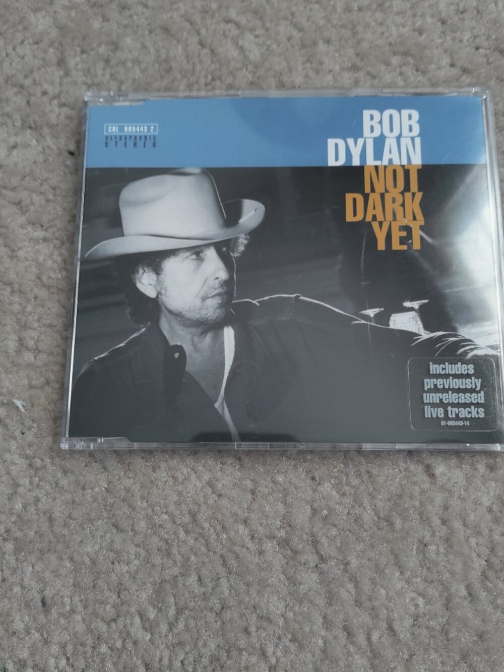BOB DYLAN Not Dark Yet CD Maxi Single - Unreleased Live Tracks 665443 2